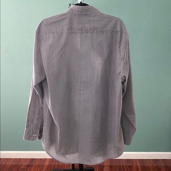 Las Olas by Ovedinternational  Gingham Button Down ShirtCat Embroidered S L W-18 - Picture 5 of 6